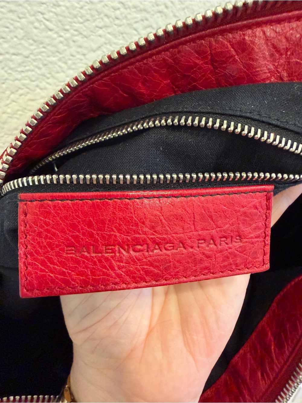Balenciaga Citybag Giant Brogues Work Crimson red Vintage Y2K - Picture 12 of 13